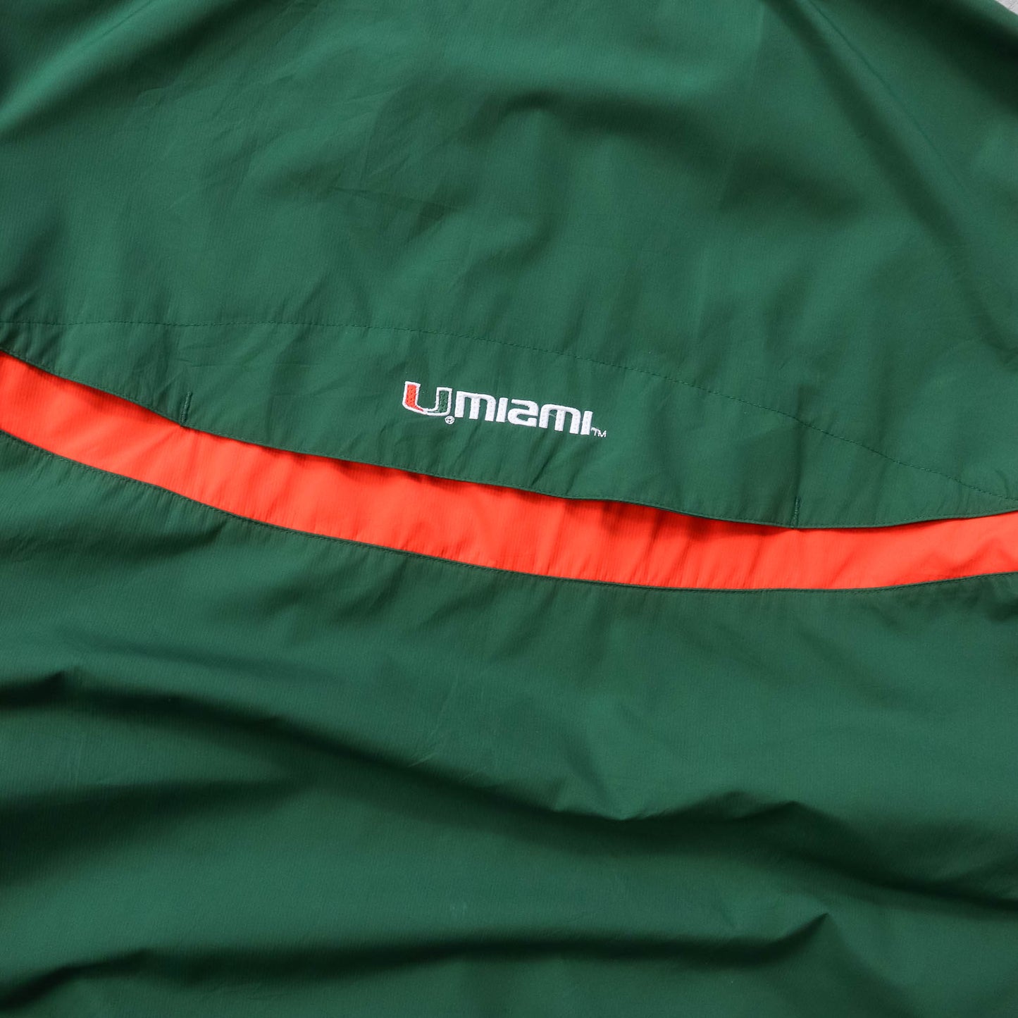 Nike Miami Hurricanes NCAA 1/4 Zip Windbreaker Jacket - 2000s (XL)