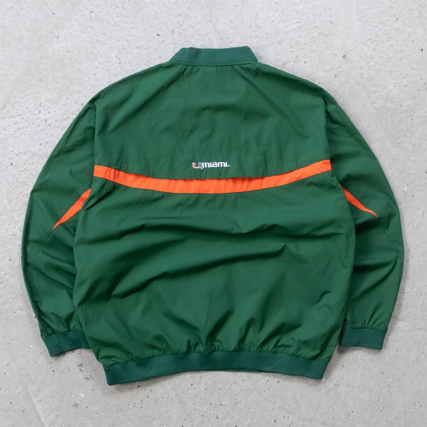 Nike Miami Hurricanes NCAA 1/4 Zip Windbreaker Jacket - 2000s (XL)