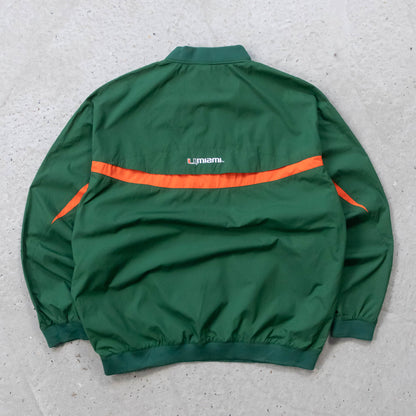 Nike Miami Hurricanes NCAA 1/4 Zip Windbreaker Jacket - 2000s (XL)
