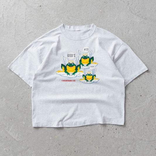 Vintage 90s God's Wiser Budweiser Parody Tee - L