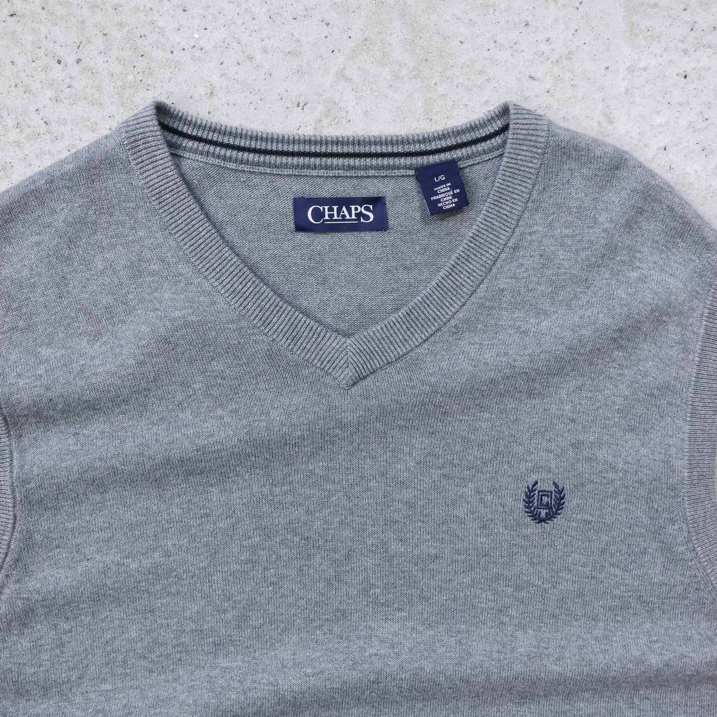 Chaps Ralph Lauren Knit Sweater Vest - 2000s (L)