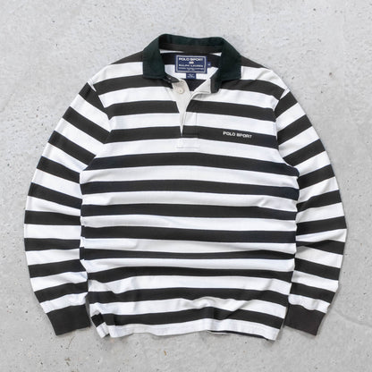Polo Sport Ralph Lauren Striped Rugby Shirt - 90s (M)