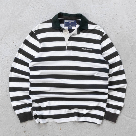 Polo Sport Ralph Lauren Striped Rugby Shirt - 90s (M)