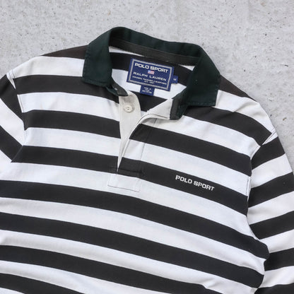 Polo Sport Ralph Lauren Striped Rugby Shirt - 90s (M)