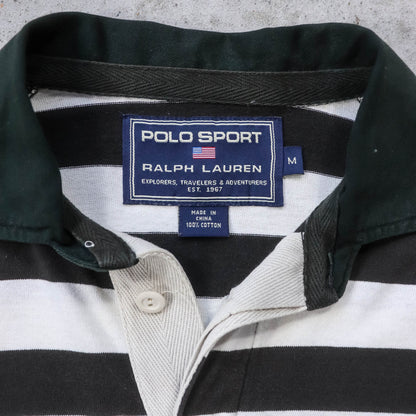 Polo Sport Ralph Lauren Striped Rugby Shirt - 90s (M)