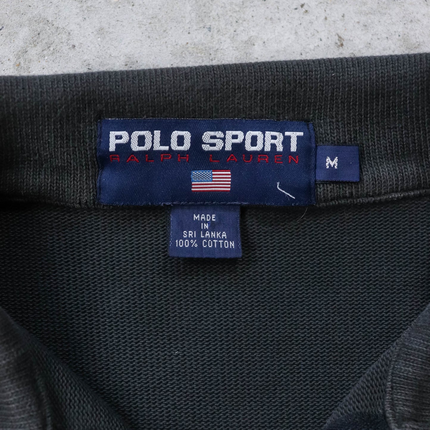 Polo Sport Spellout 1/4 Zip Sweatshirt - 90s (M)