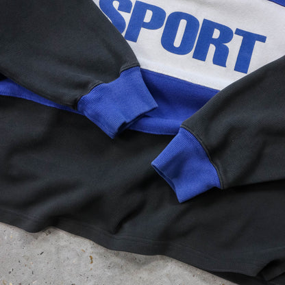 Polo Sport Spellout 1/4 Zip Sweatshirt - 90s (M)