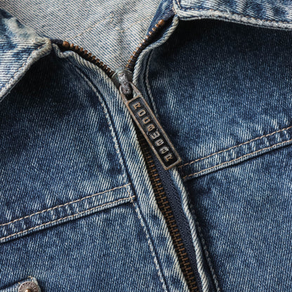 Vintage 90s Rocawear Embroidered Denim Jacket - XL