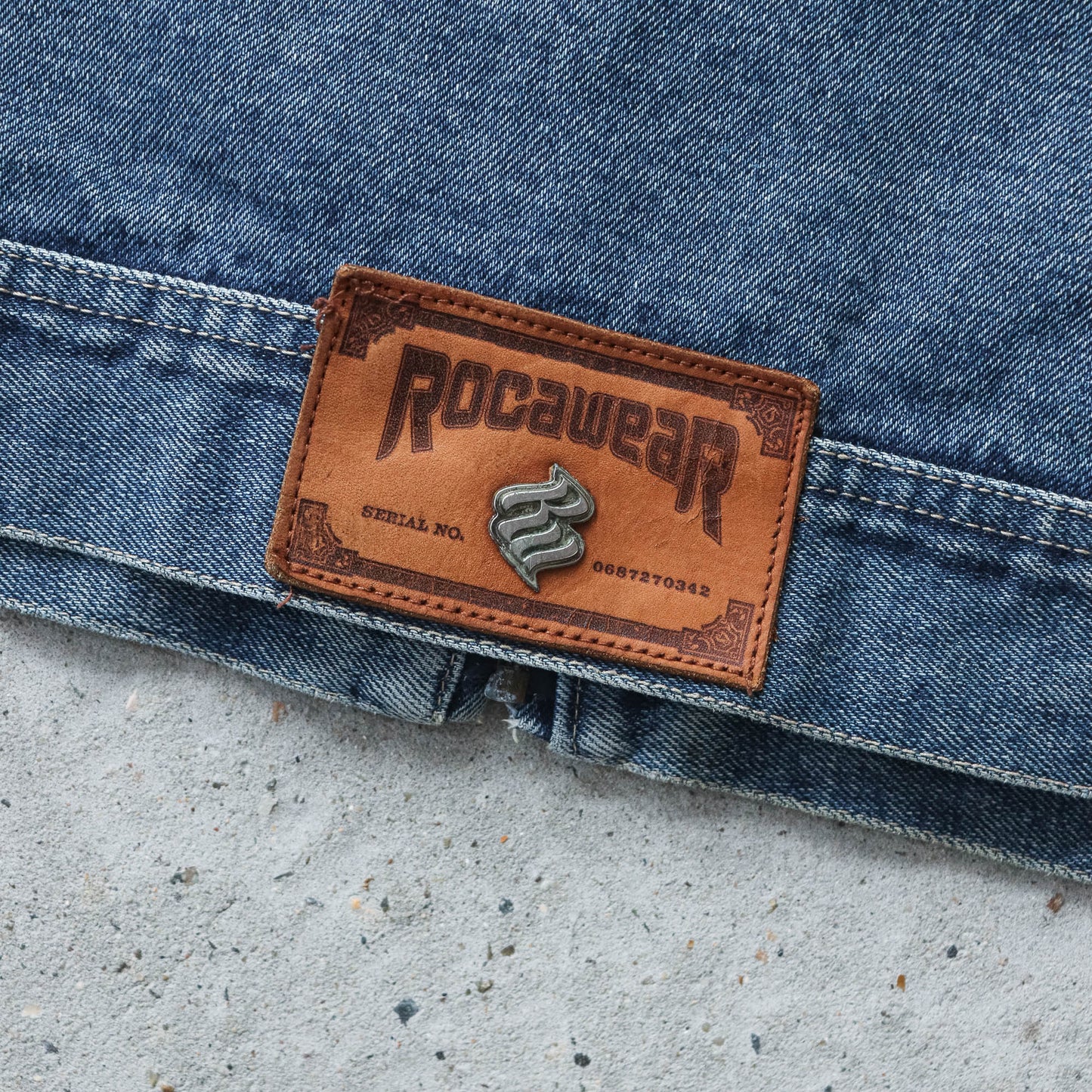 Vintage 90s Rocawear Embroidered Denim Jacket - XL