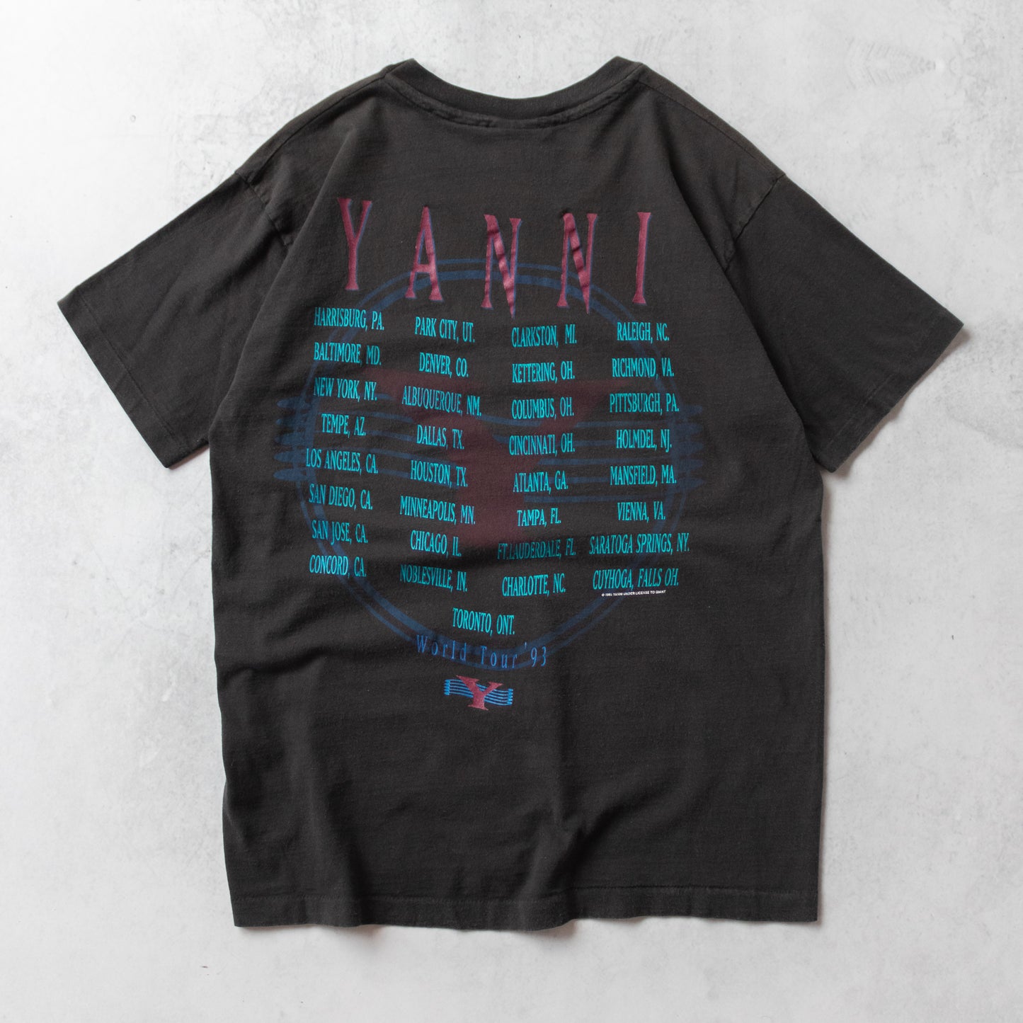 Vintage 1993 Yanni World Tour Tee - L