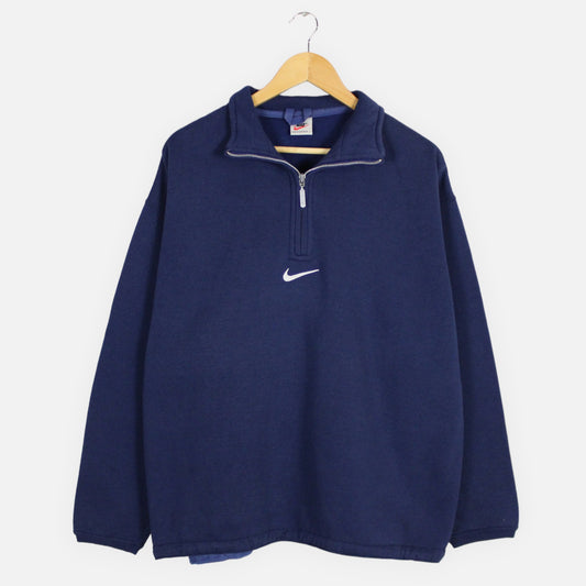 Vintage Nike 1/4 Zip Sweatshirt - L