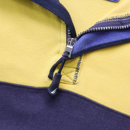Nautica Sailing Colourblock 1/4 Zip Sweatshirt - 2000s (XXL)