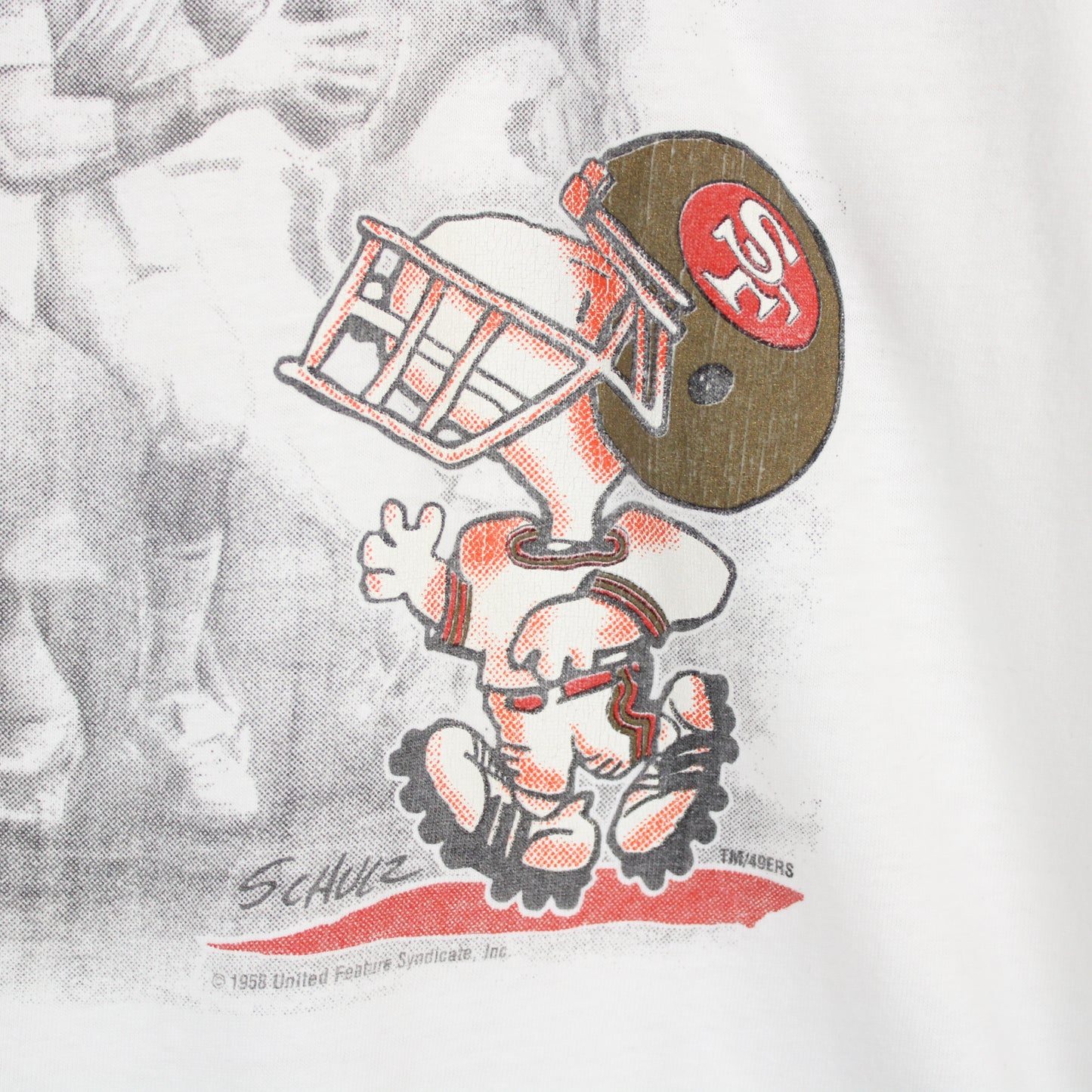 Vintage 80s San Francisco 49ers x Snoopy Tee - L