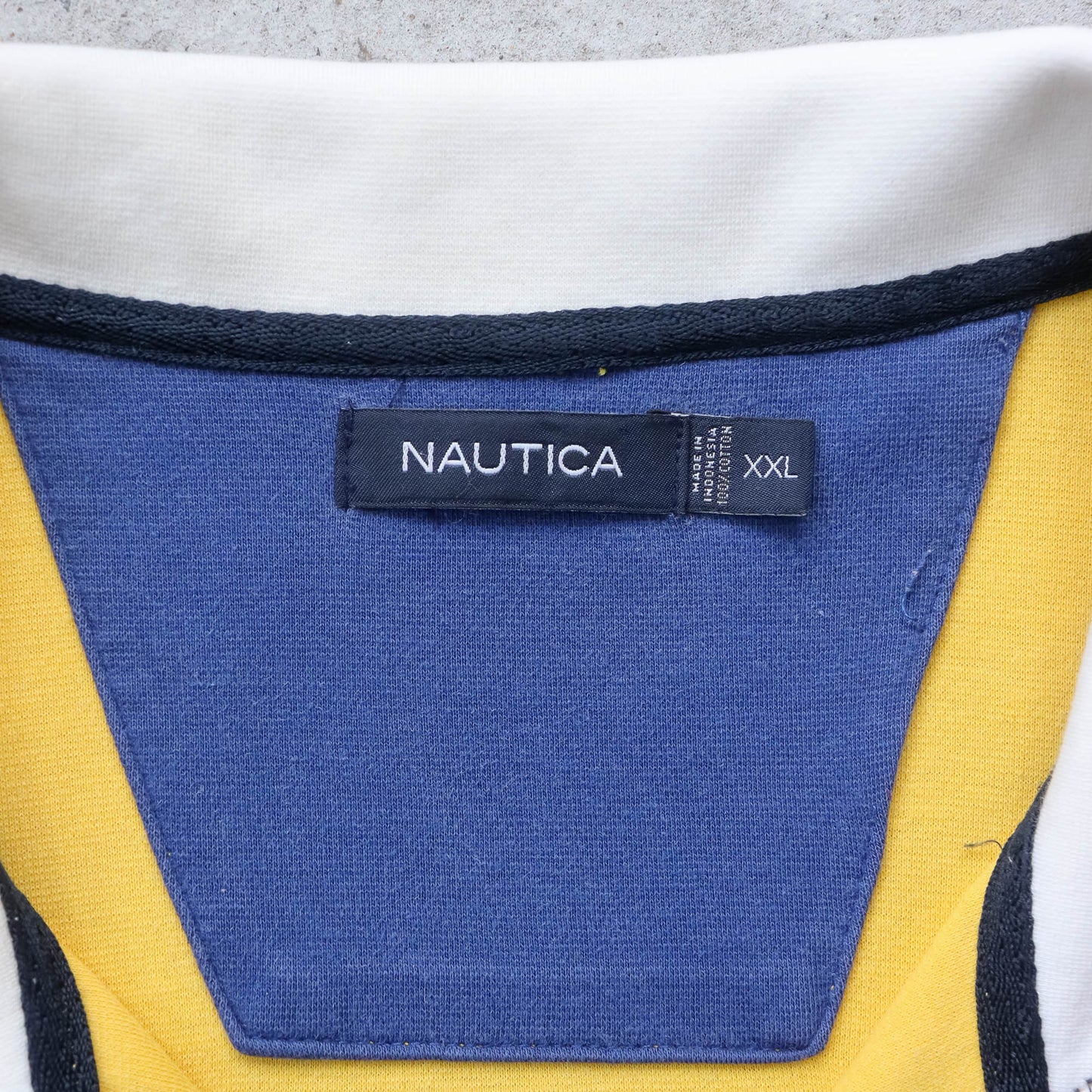 Nautica Sailing Colourblock 1/4 Zip Sweatshirt - 2000s (XXL)