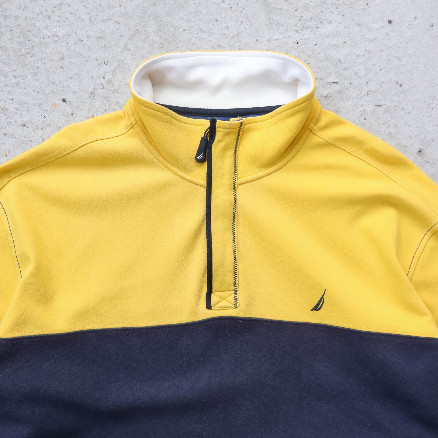 Nautica Sailing Colourblock 1/4 Zip Sweatshirt - 2000s (XXL)