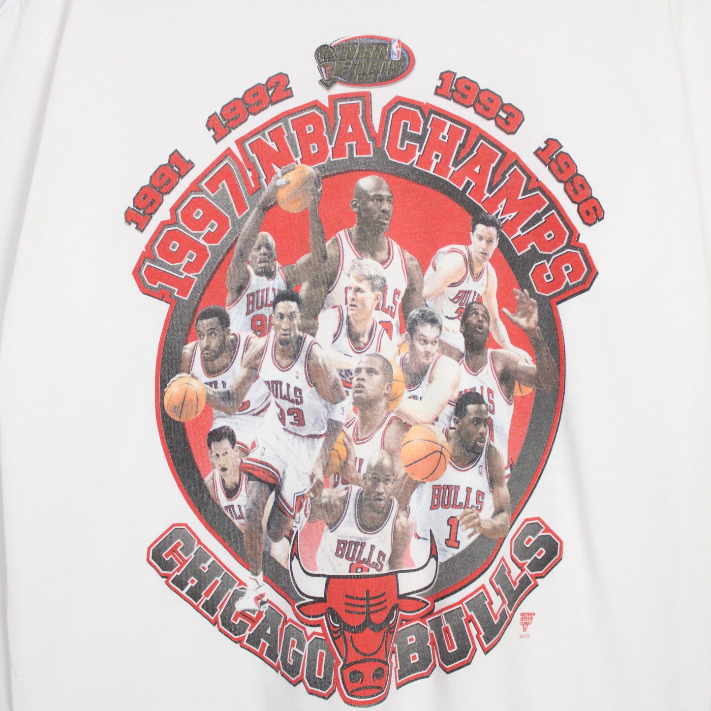Vintage 1997 Chicago Bulls NBA Champions Tee - L