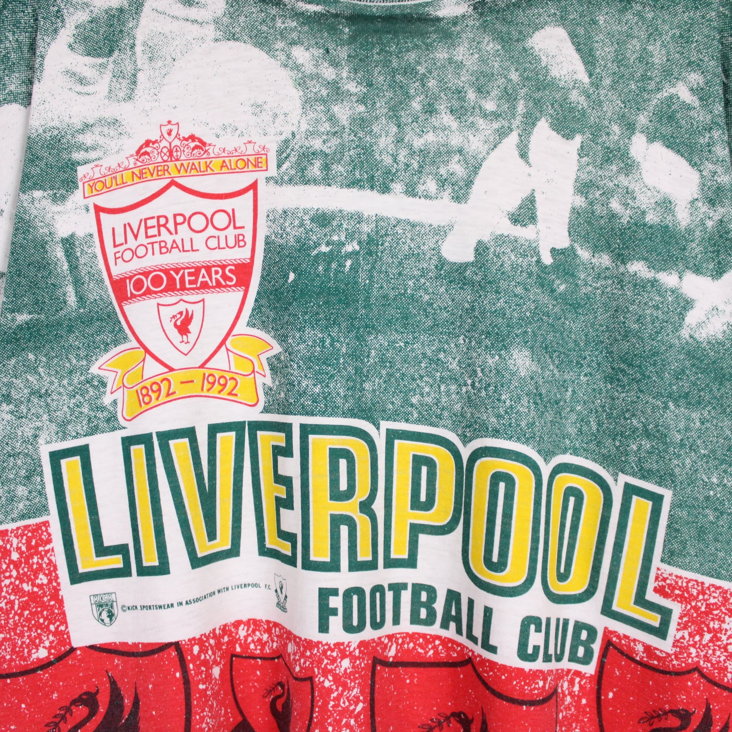 Vintage 1992 Liverpool FC AOP Tee - XL