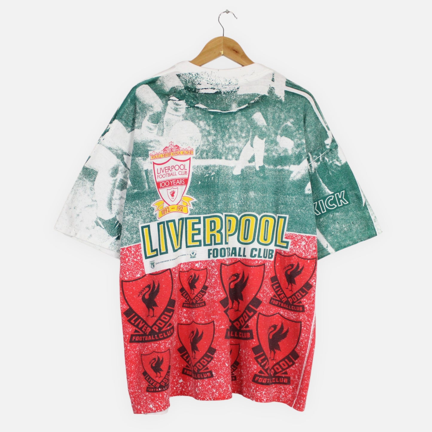 Vintage 1992 Liverpool FC AOP Tee - XL