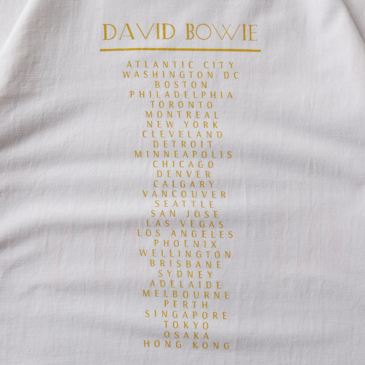 Vintage 2003 David Bowie Reality Tour Tee - XL