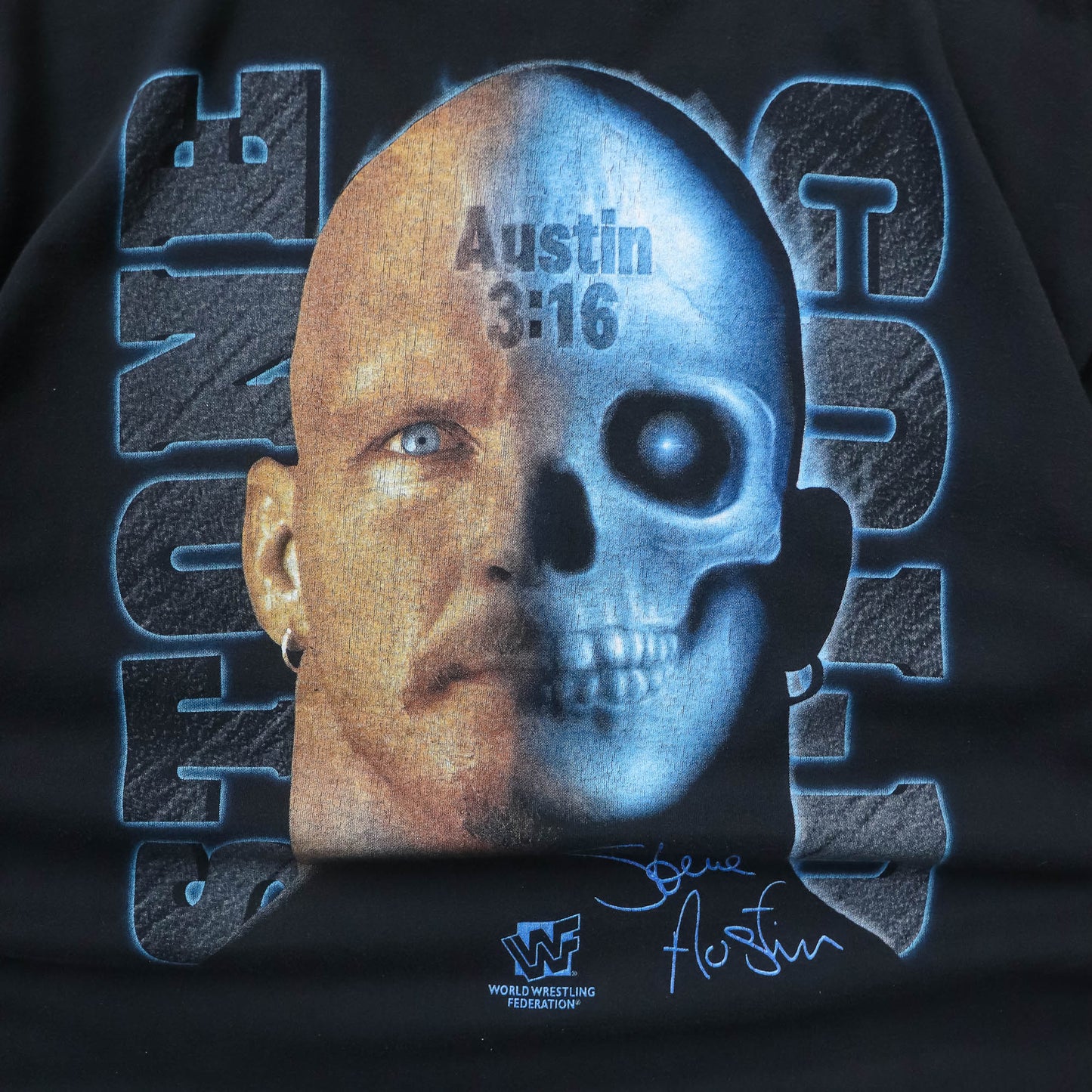 Stone Cold Steve Austin WWF Split Face Tee - 1997 (XL)