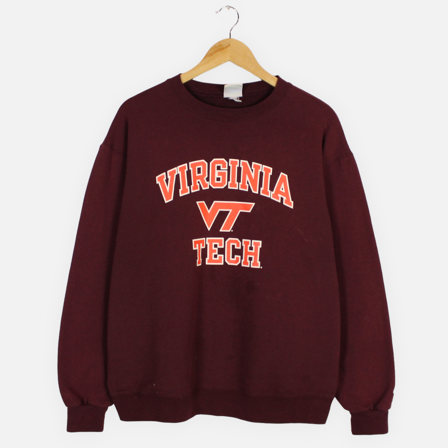 Vintage Virginia Tech Hokies NCAA Crewneck - L