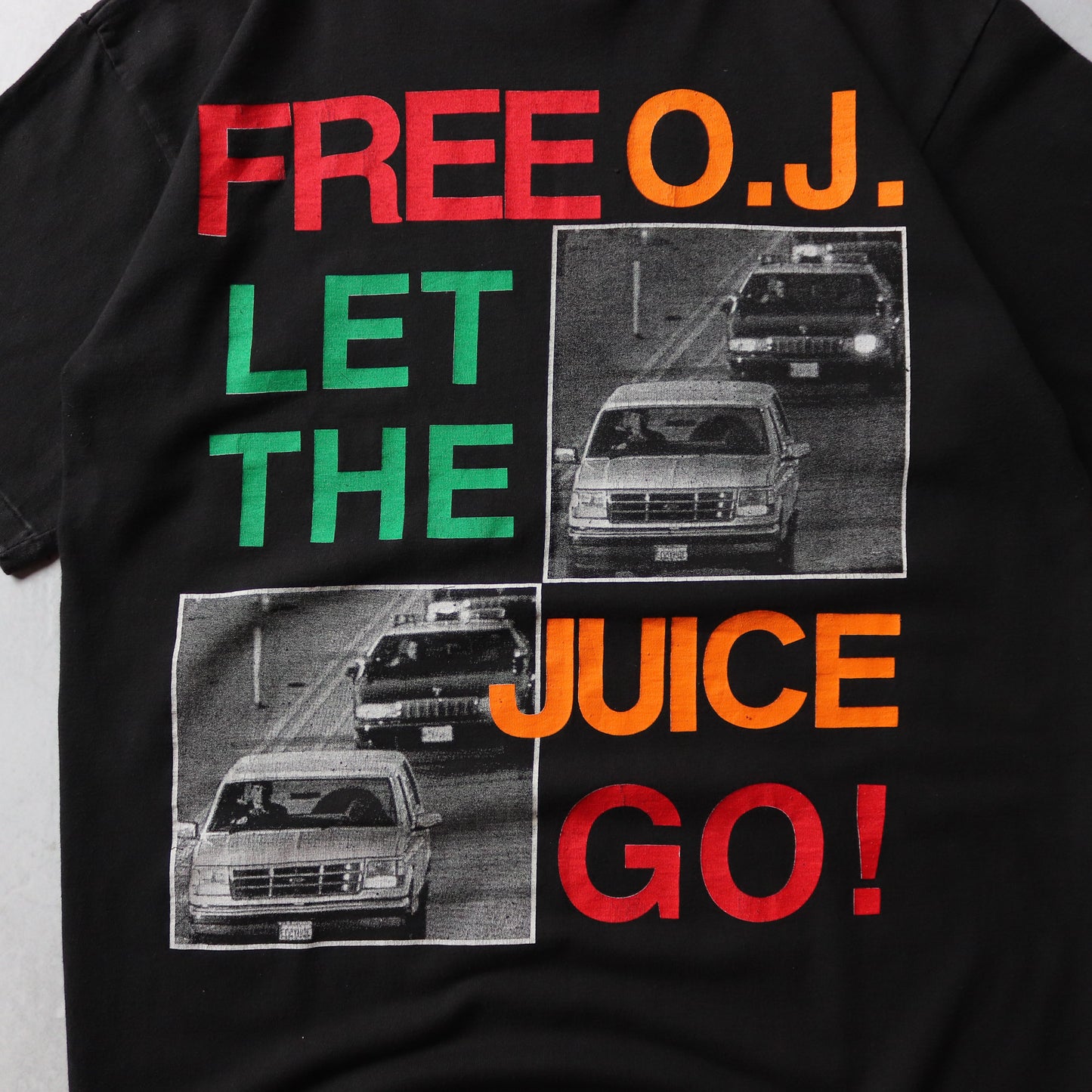 Vintage 90s OJ Simpson Let The Juice Go Tee - XL