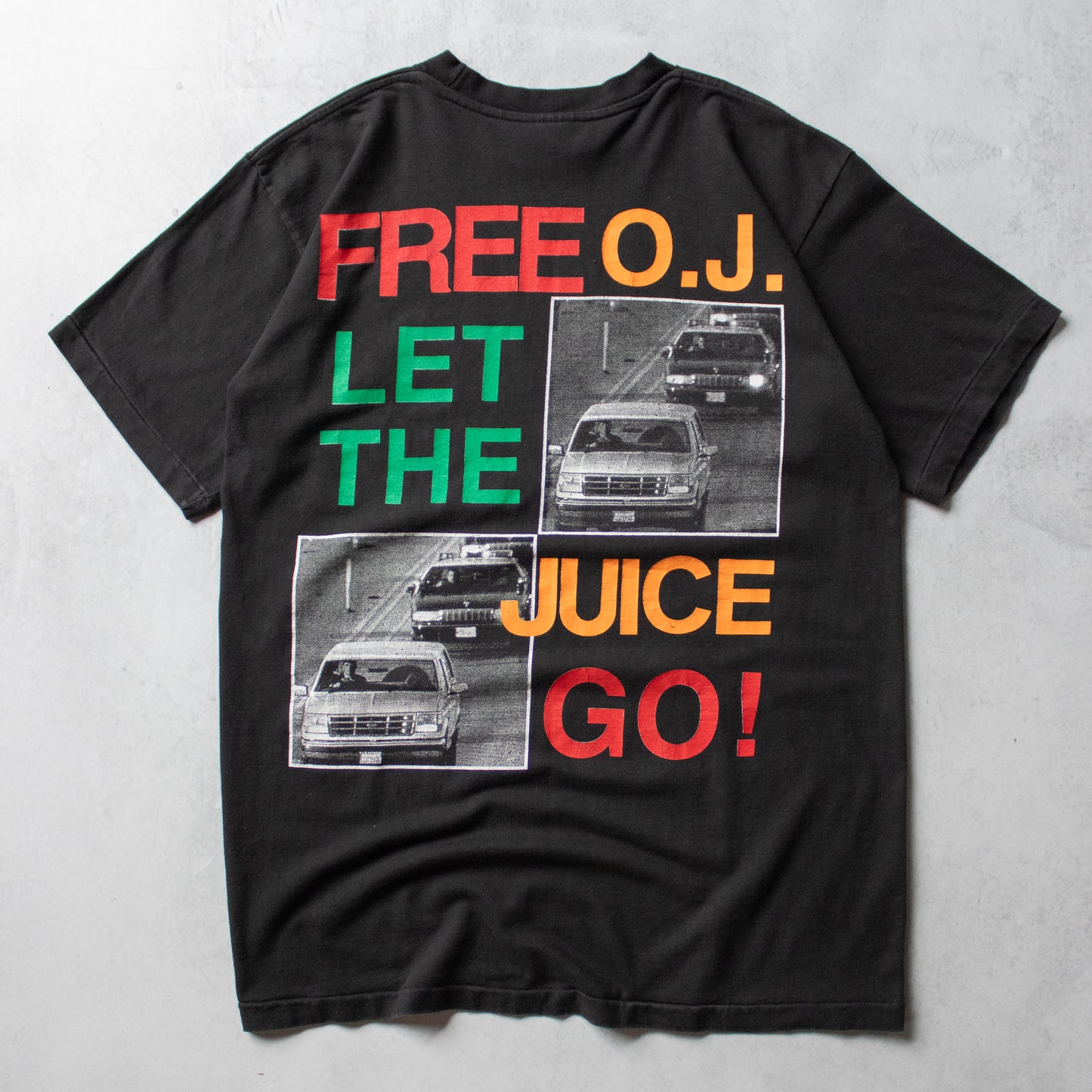 Vintage 90s OJ Simpson Let The Juice Go Tee - XL