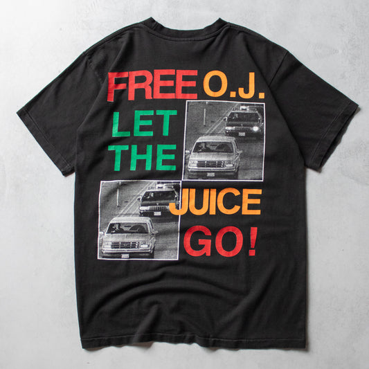 Vintage 90s OJ Simpson Let The Juice Go Tee - XL