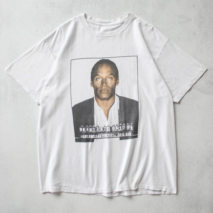 Vintage 90s OJ Simpson 4th Down Life To Go Tee - XL