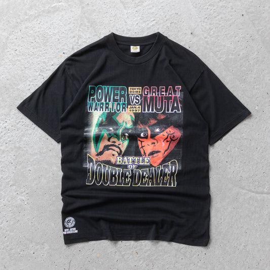 Vintage 1997 Great Muta vs Power Warrior NJPW Tee - L