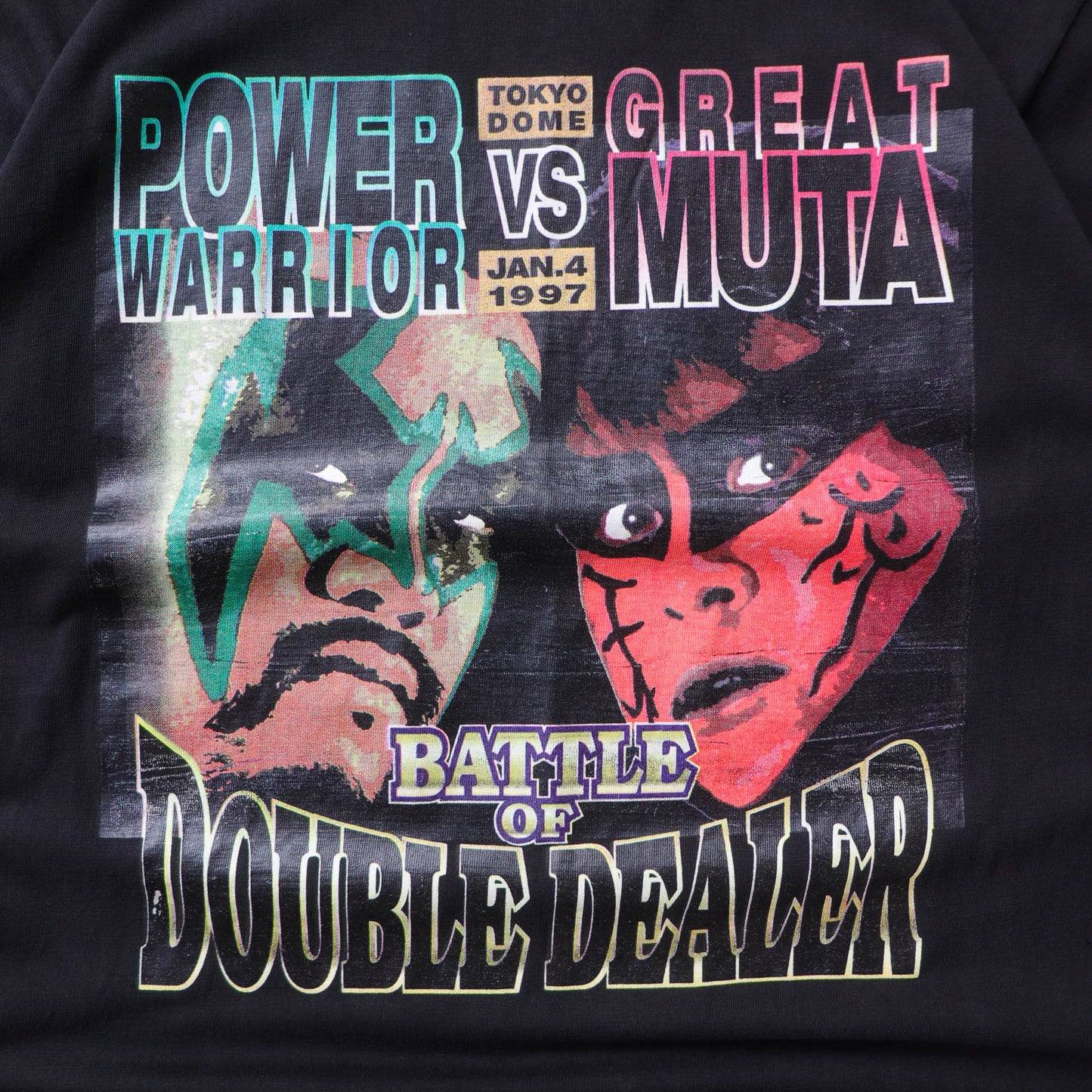 Vintage 1997 Great Muta vs Power Warrior NJPW Tee - L