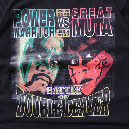 Vintage 1997 Great Muta vs Power Warrior NJPW Tee - L