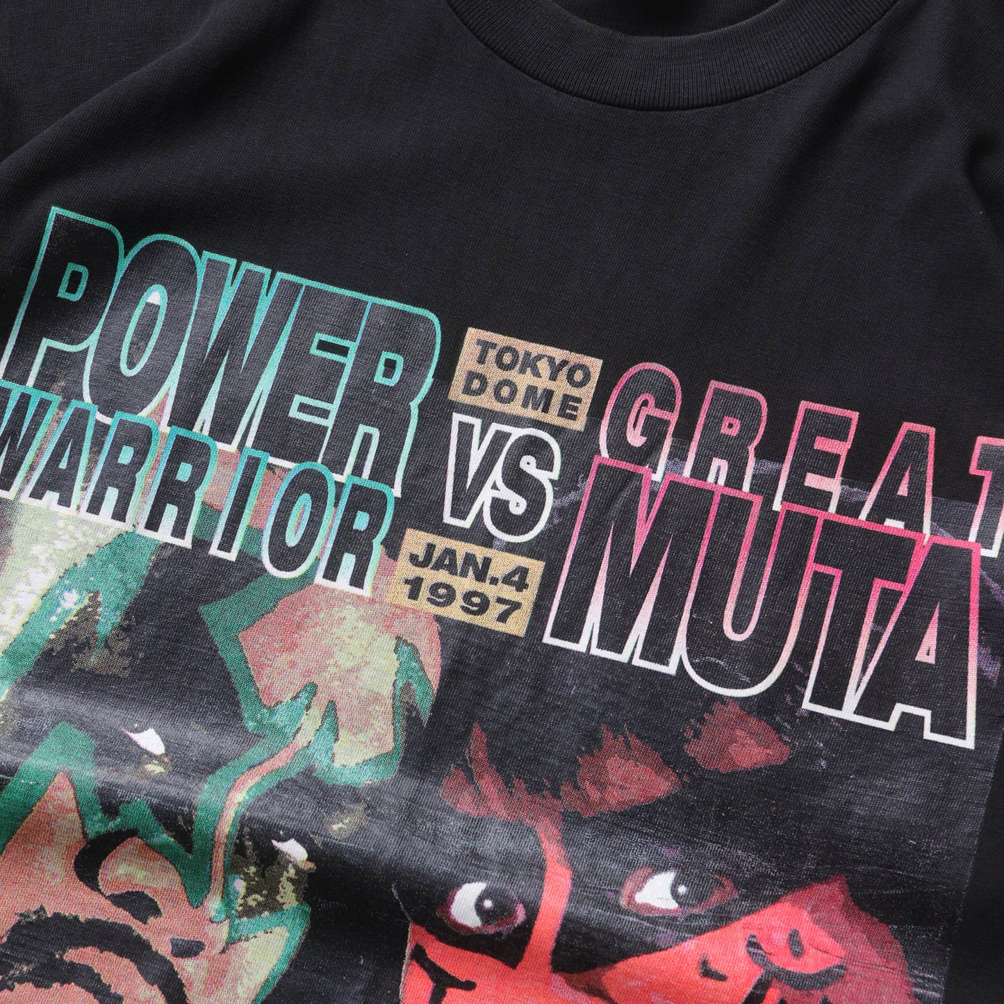 Vintage 1997 Great Muta vs Power Warrior NJPW Tee - L