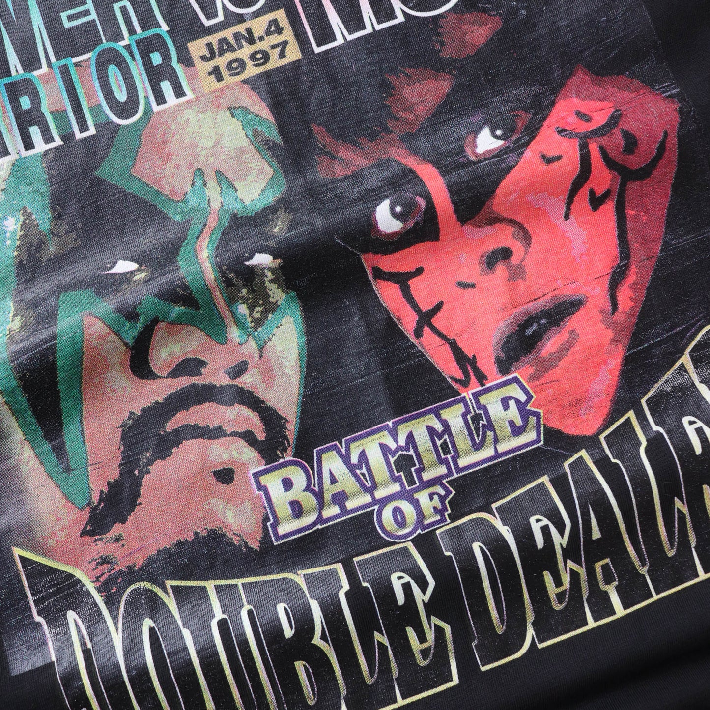 Vintage 1997 Great Muta vs Power Warrior NJPW Tee - L