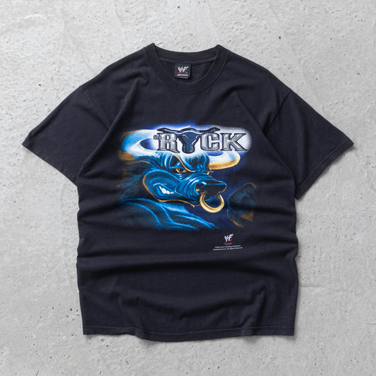 Vintage 2000 The Rock Brahma Bull WWF Tee - L