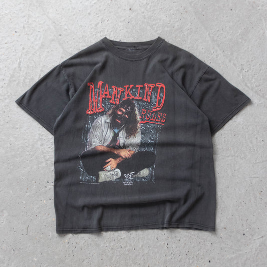 Vintage 1999 Mankind Rules WWF Tee - XL