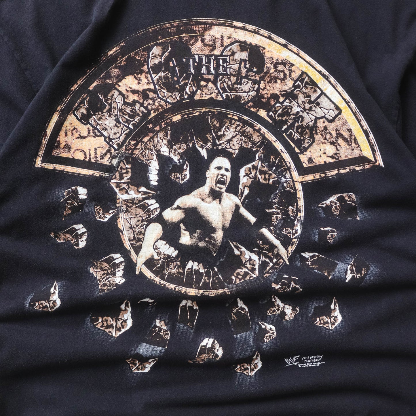 Vintage 1998 The Rock is Cooking WWF Tee - L - AL Vintage