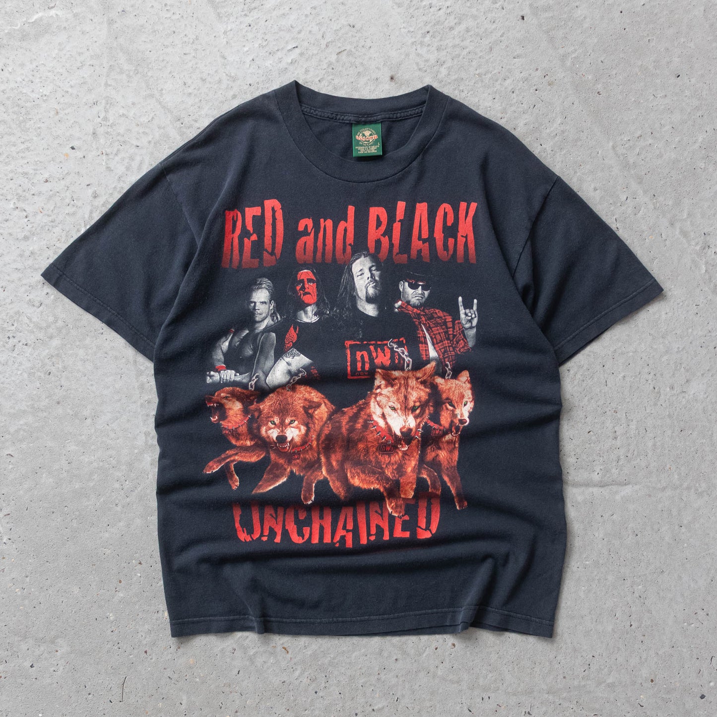 Vintage 1998 nWo Wolfpac Unchained WCW Tee - L - AL Vintage