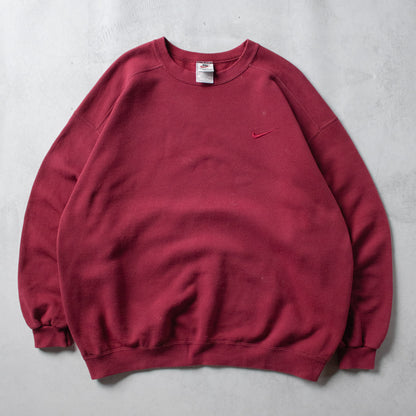 Vintage 90s Nike Mini Swoosh Sweatshirt - L