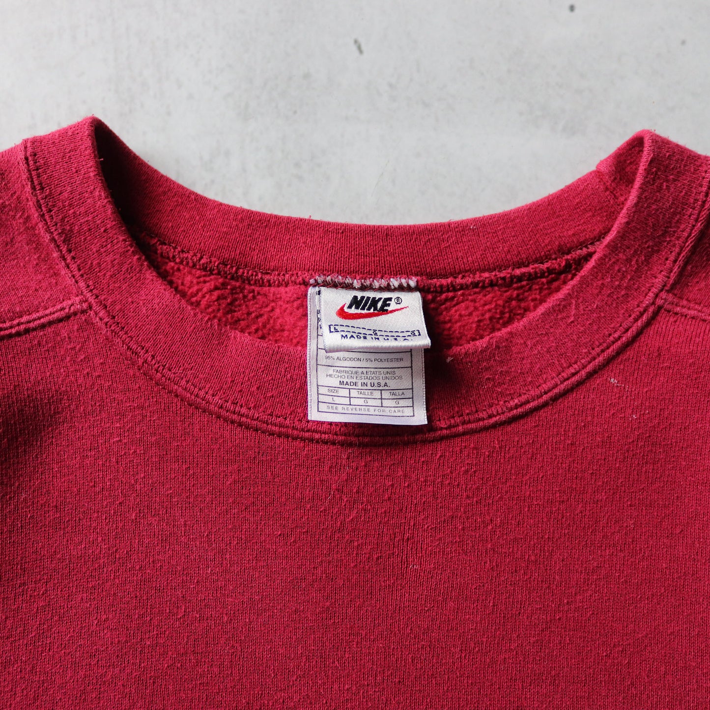 Vintage 90s Nike Mini Swoosh Sweatshirt - L