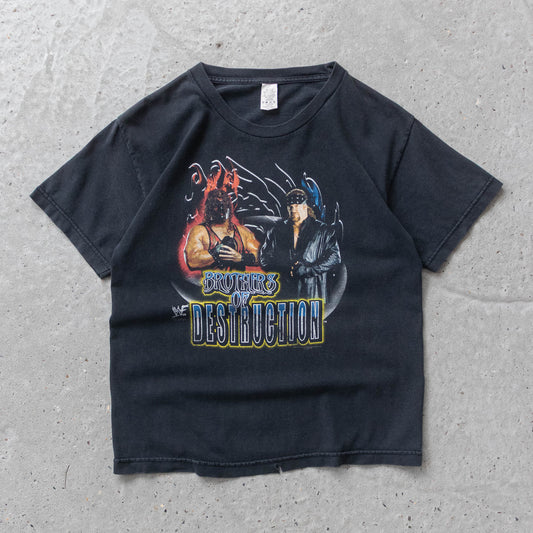 Vintage 2001 Kane & Undertaker Brothers of Destruction WWF Tee - S