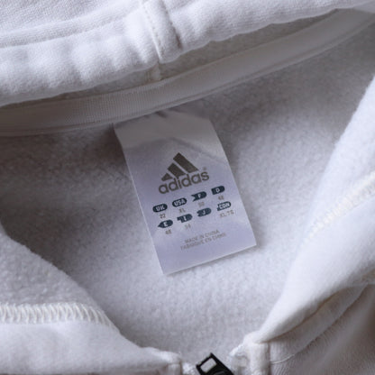 Vintage Adidas 3-Stripe Zip Up Hoodie - M