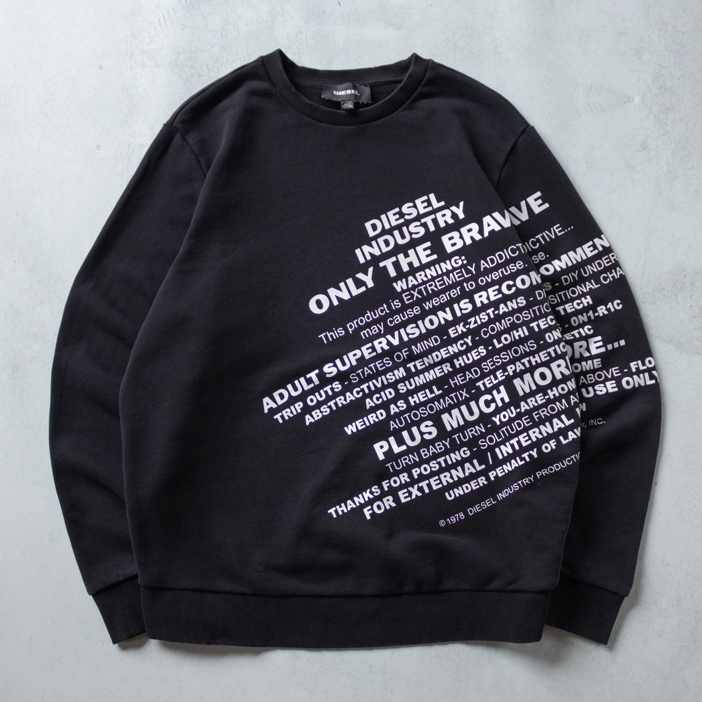 Vintage Diesel Graphic Sweatshirt - XL