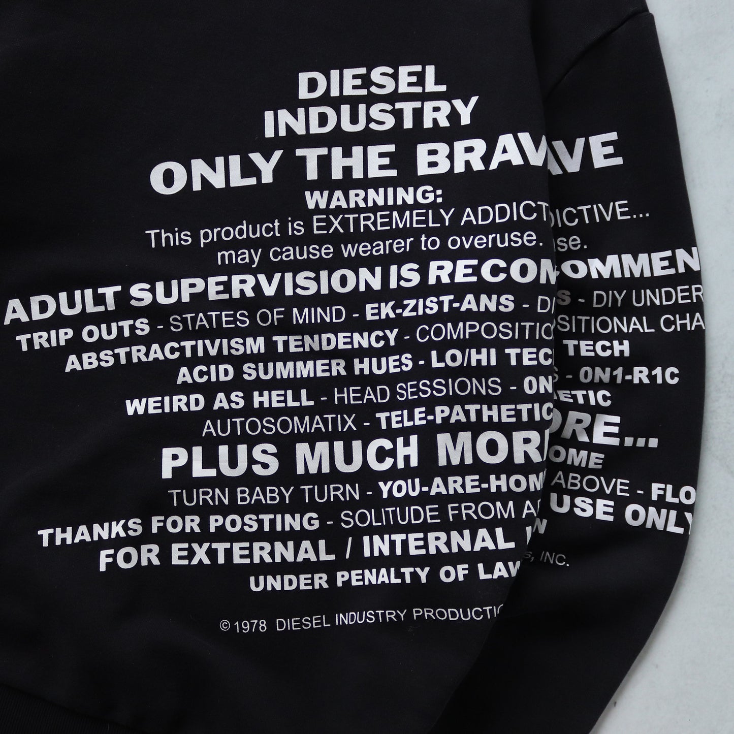 Vintage Diesel Graphic Sweatshirt - XL