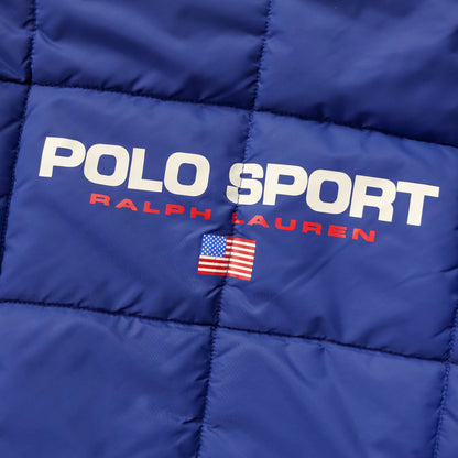 Polo Sport Reversible 1/4 Zip Puffer Jacket - 90s (L)