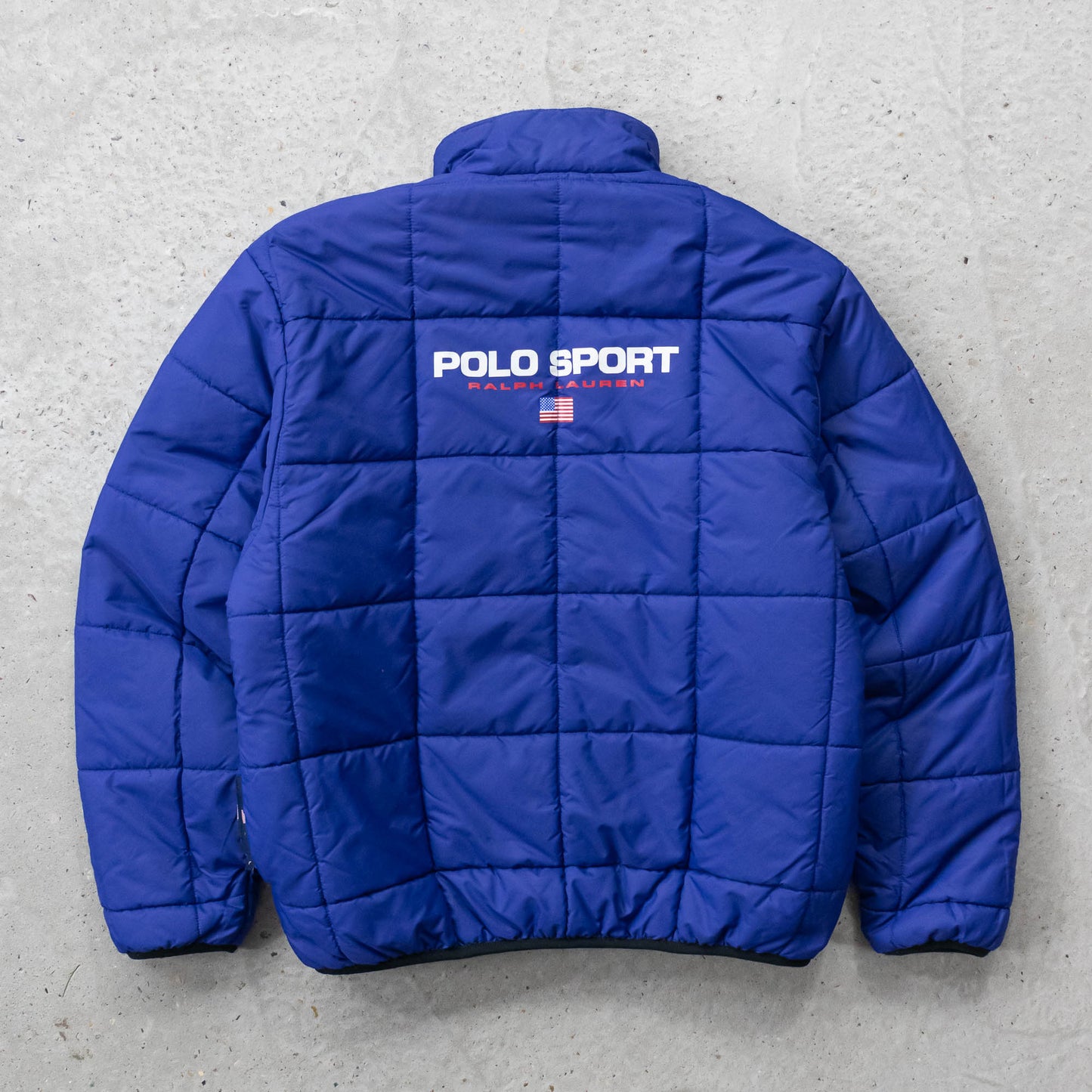 Polo Sport Reversible 1/4 Zip Puffer Jacket - 90s (L)