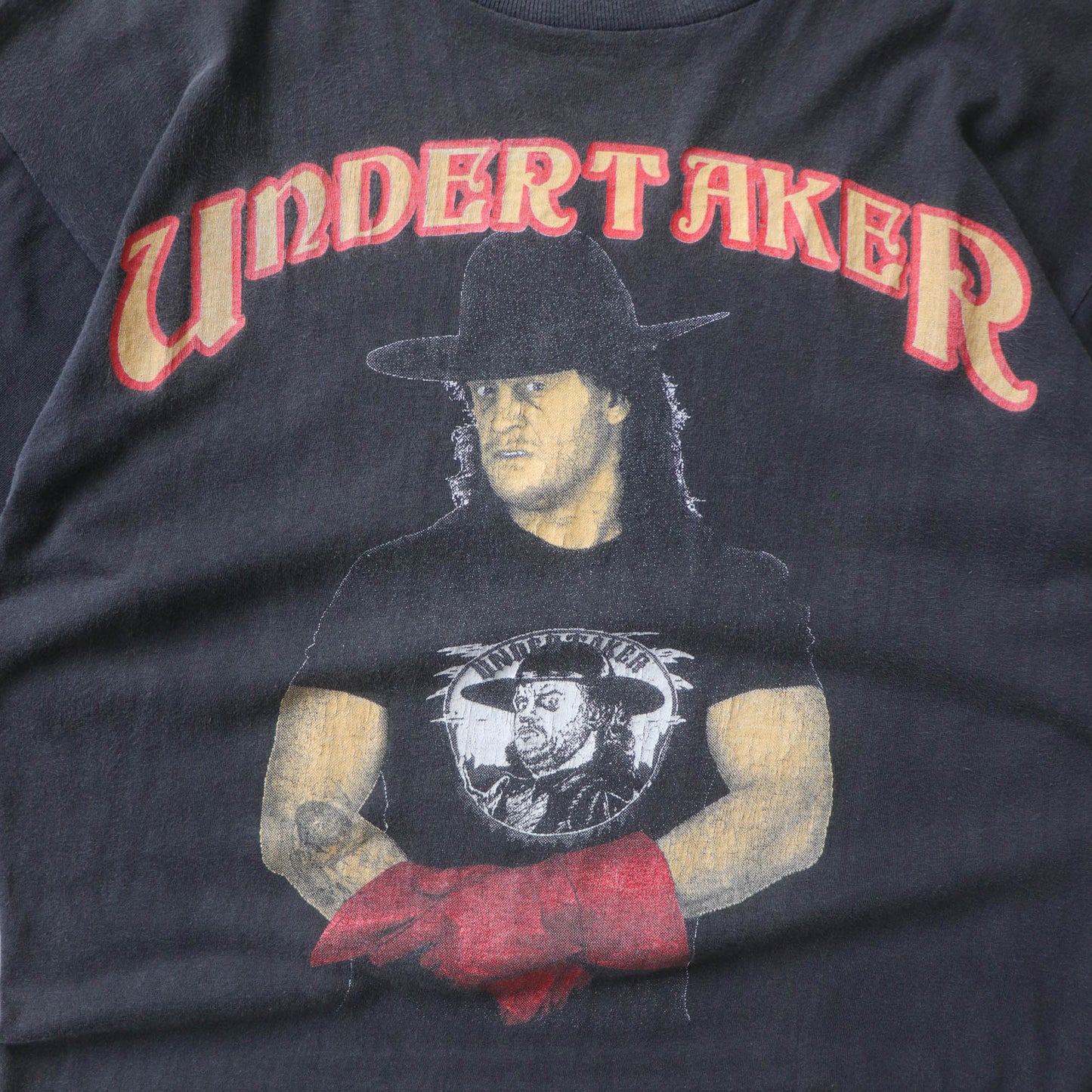 Vintage 90s Undertaker WWF Boot Tee - XL