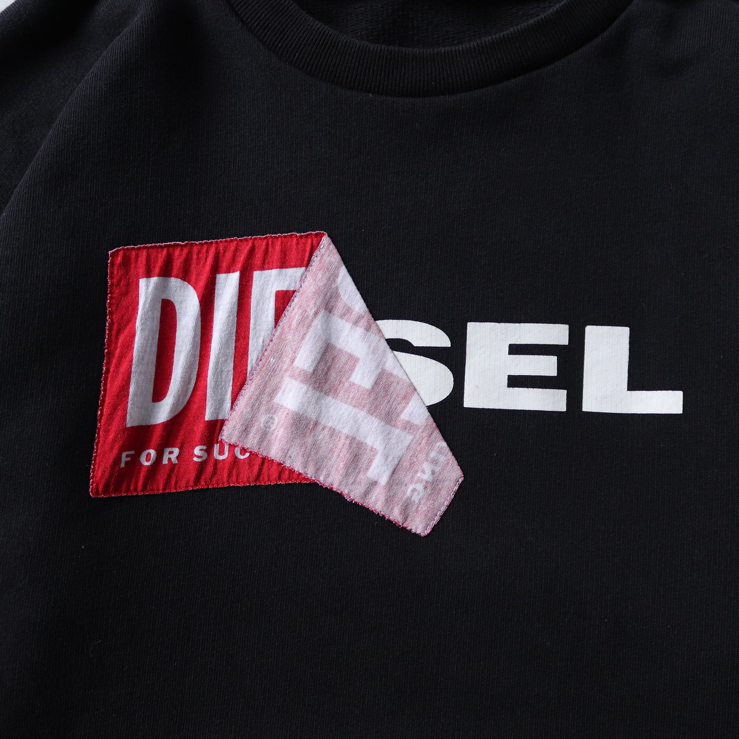 Vintage Diesel Double Logo Sweatshirt - S