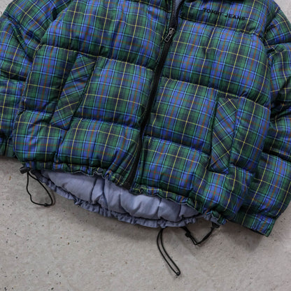 Tommy Hilfiger Plaid Down Puffer Jacket - 90s (L)