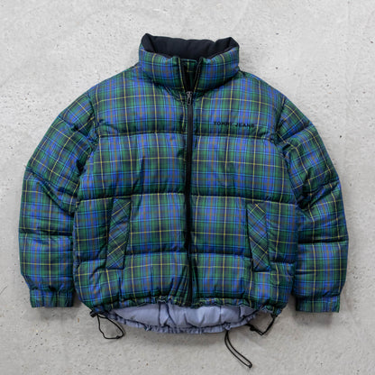 Tommy Hilfiger Plaid Down Puffer Jacket - 90s (L)